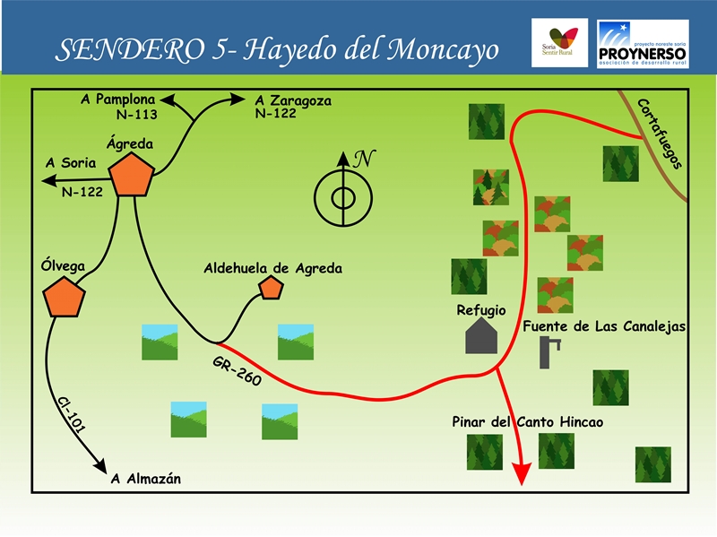 5 Hayedo monacyo mapa